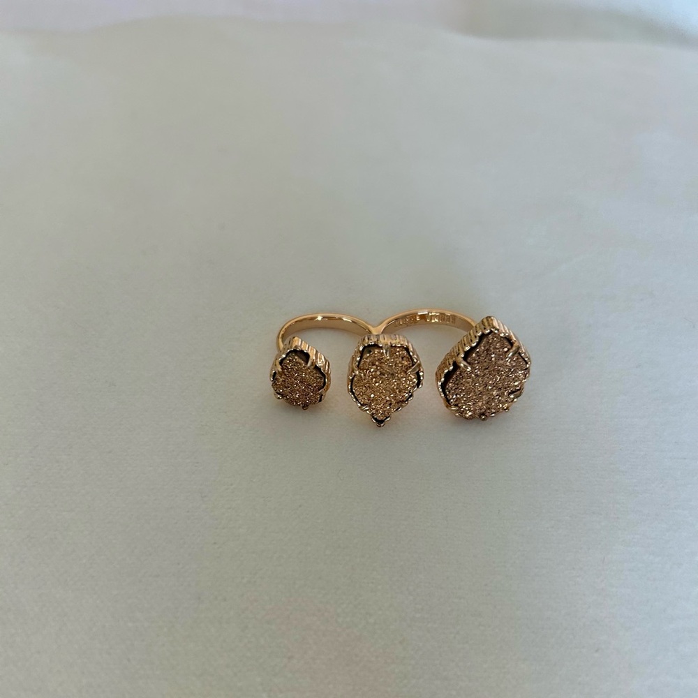 Kendra Scott Rose Gold, Adjustable, Double Ring